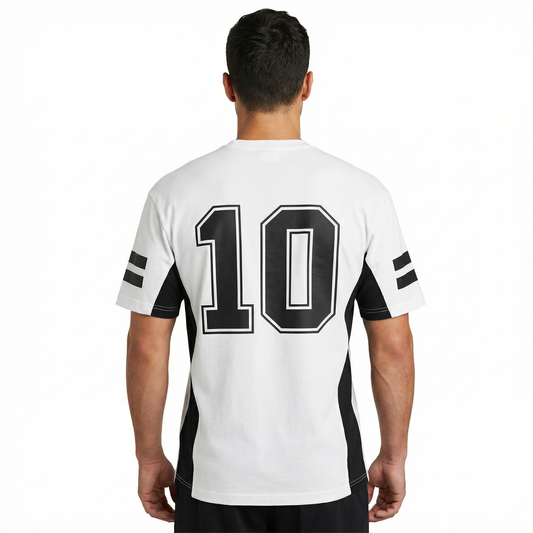 Men Streetwear Number 10 T Shirt – Casual Sports Style Half Sleeve Shirt Pakistan