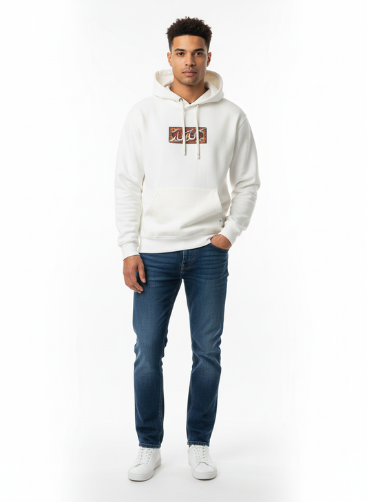Men’s Premium White Hoodie in Pakistan – Trendy Persian Art Print | Best Price 2025