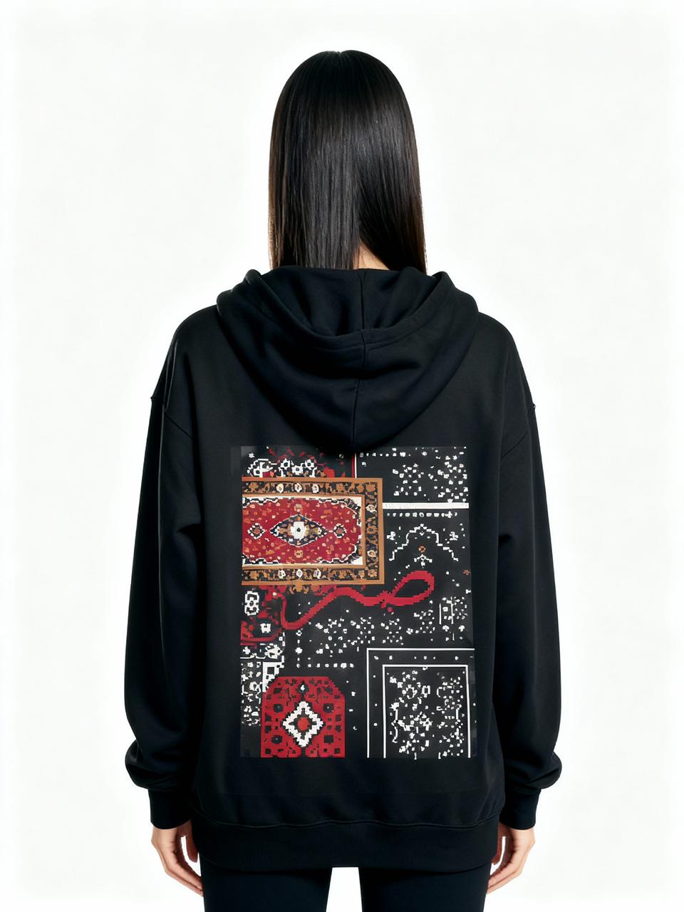 Women’s – Premium Streetwear Hoodie with Arabic ‘صبر’ Design, Soft & Comfortable